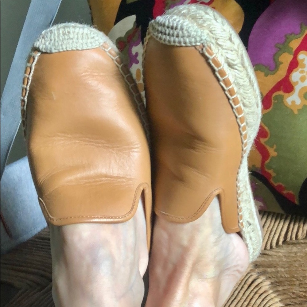 J Crew leather espadrilles